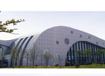 虎林会议中心外景网架工程
